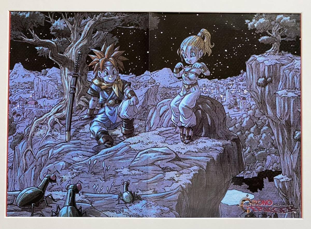 鳥山明 クロノトリガー メカニックデザイン画 イラスト 30cm×30cm 1995